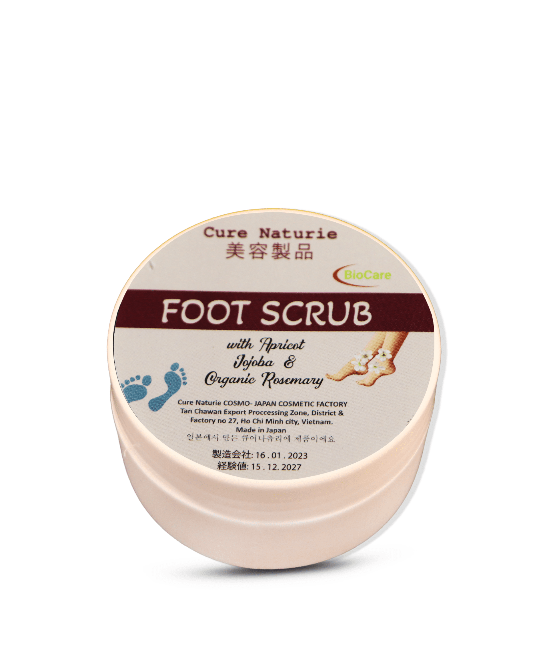 Cure Naturie Foot Scrub & Natural Exfoliating Treatment - Soothes Skin