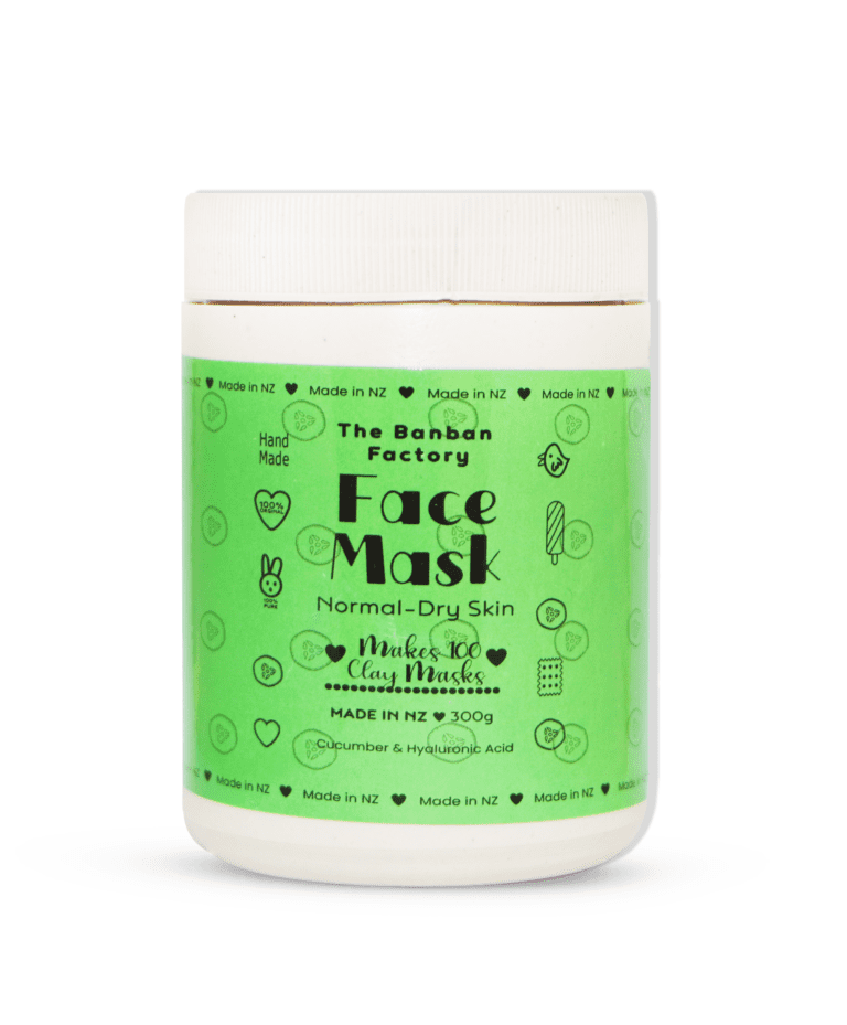 Banban Factory Face Mask Normal-Dry Skin Makes 100 Clay Masks MADE IN NZ 300g